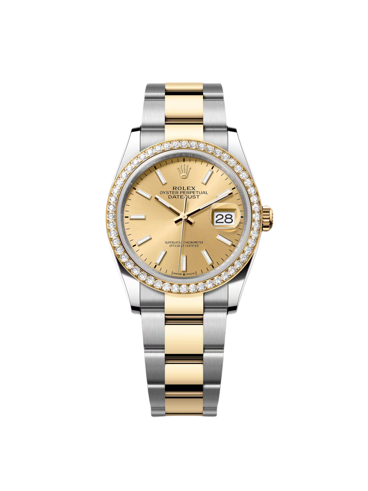 8852A415-5F04-77FC-668E-0799F837A020.png Rolex Datejust 126283RBR Champagne 36mm Dial - Image 1