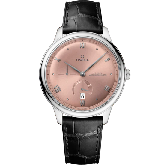 8894BD91-20F7-0DE9-67A7-3FC52D1C00B4.png Omega De Ville Prestige 41mm Pink Dial Stainless Steel Strap 434.13.41.21.10.001 - Image 1