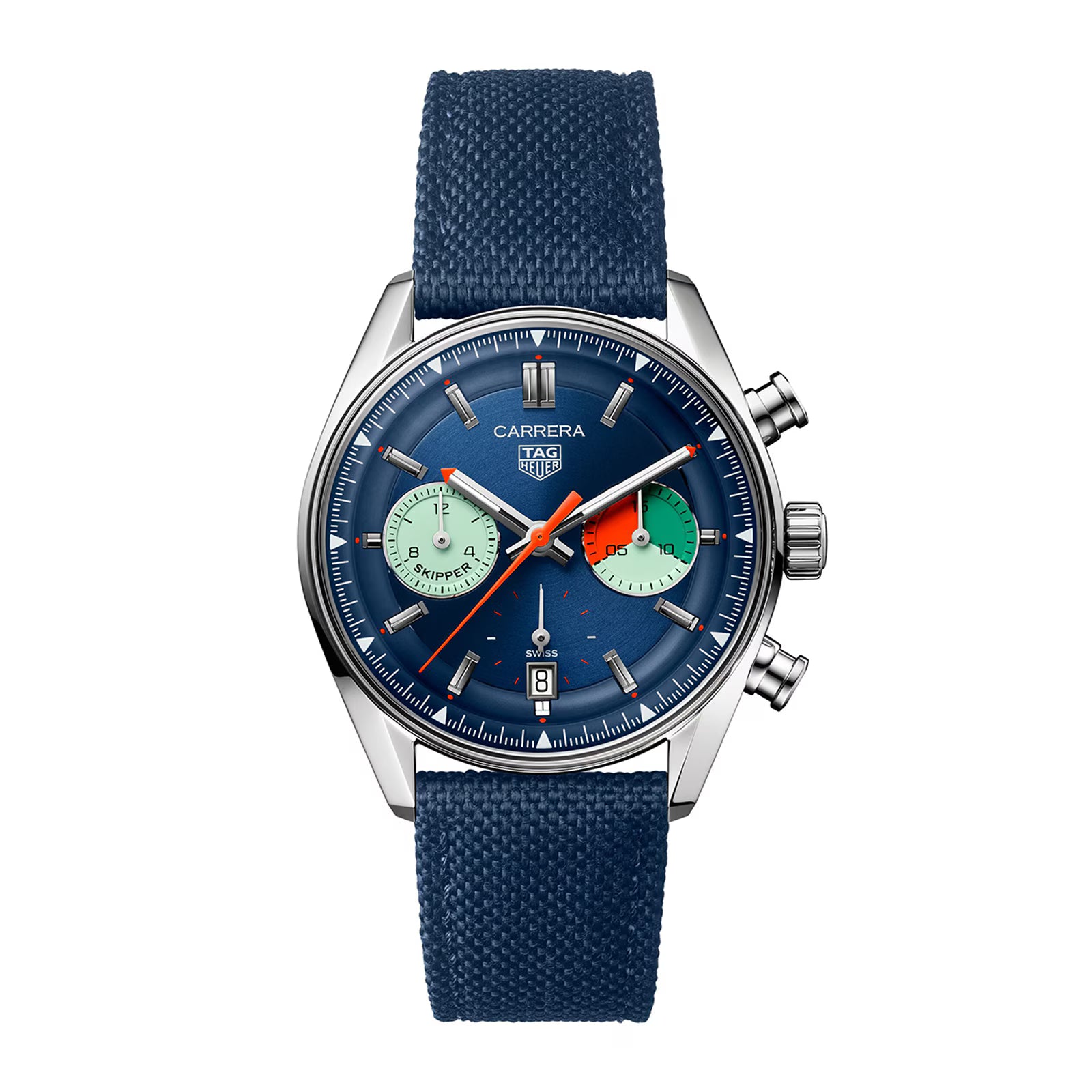 894D74A3-FDC6-5EEA-BE22-18375946364D.avif TAG Heuer Carrera Chronograph Skipper 39mm Mens Watch Blue CBS2213.FN6002 - Image 1