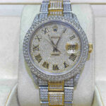 Diamond Rolex 36mm yellow two-tone dial, set with 29 carats of VS1 natural diamonds - Image 2