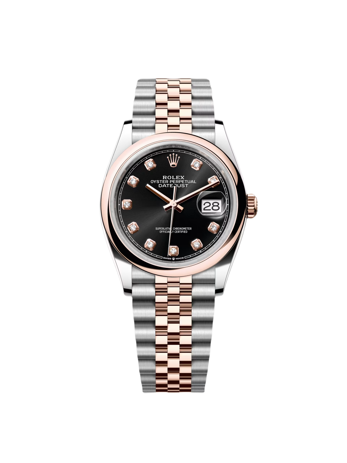 89EB70B4-C9C8-EC39-1AA1-7EF81DDD1A2B.png Rolex Datejust 36mm 126201 Bright Black Dial Jubilee Bracelet Watch - Image 1