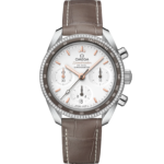 Omega Speedmaster 38 Silver Dia 38mm with Diamonds Stainless Steel Strap 324.38.38.50.02.001