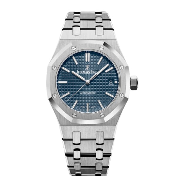 8A0D99AD-DC9D-C2E7-F1AE-88C2051F2717.jpg Audemars Piguet Royal Oak Selfwinding Blue dial, 37mm 15450ST.OO.1256ST.03 - Image 1