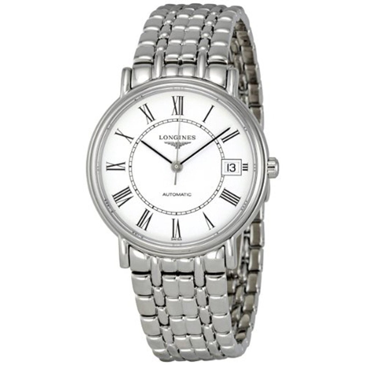 8AC8728C-8FC7-8514-F8CF-16A1A125297D.jpg Longines Men's L48214116 Presence Automatic Stainless Steel Watch - Image 1
