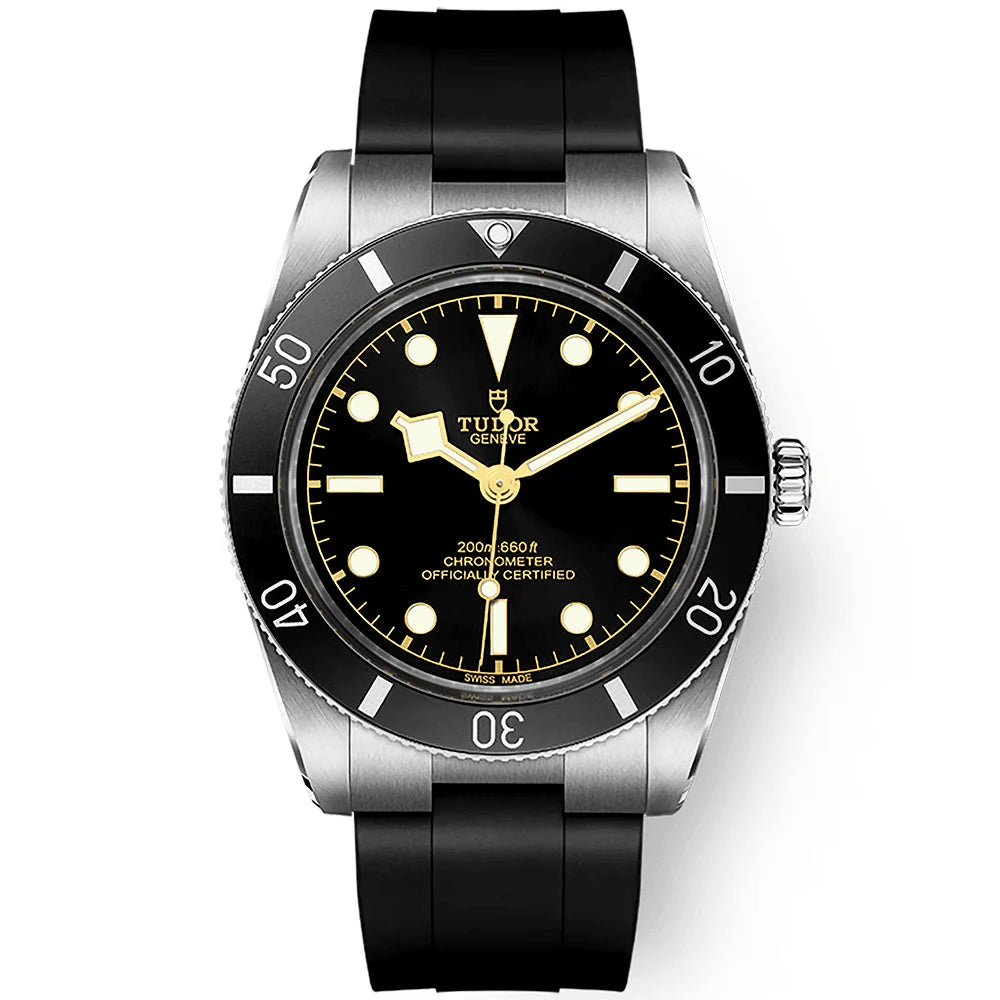 8AF2E89A-2E70-665C-A968-24C5AA8A02E1.jpg TUDOR Black Bay 54 37mm Black Dial & Bezel Automatic Rubber Strap Watch M79000N-0002 - Image 1