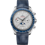 Omega Speedmaster Moonphase 44.25mm Grey Dial Platinum Strap 304.93.44.52.99.004