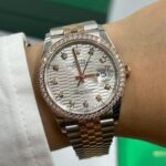 Rolex  Datejust 36mm 126281 Silver Palm Index Dial Jubilee Bracelet - Image 20