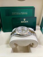 Rolex  Datejust 36mm 126283 Silver Dial Diamond Bezel Jubilee Bracelet Watch - Image 5