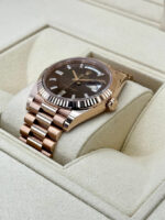 Rolex  Day-Date President 40mm Everose Gold Chocolate Diamond Baguette Dial - 228235 - Image 3