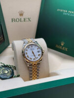 Rolex Datejust m278343-0001/0002 White Dial Yellow Rolesor Oyster Watch - Image 4