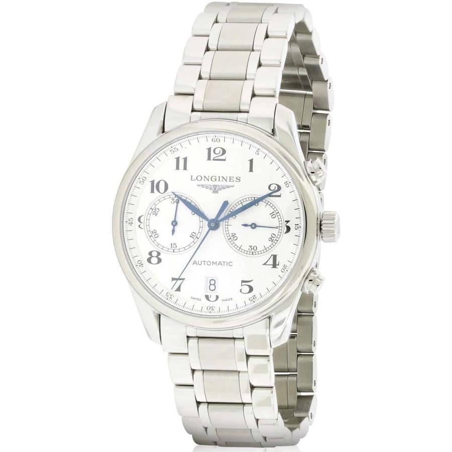 8C257CF8-D883-33A8-B546-C260CB93446D.jpg Longines Men's L26294786 Master Collection Chronograph Automatic Stainless Steel Watch - Image 1