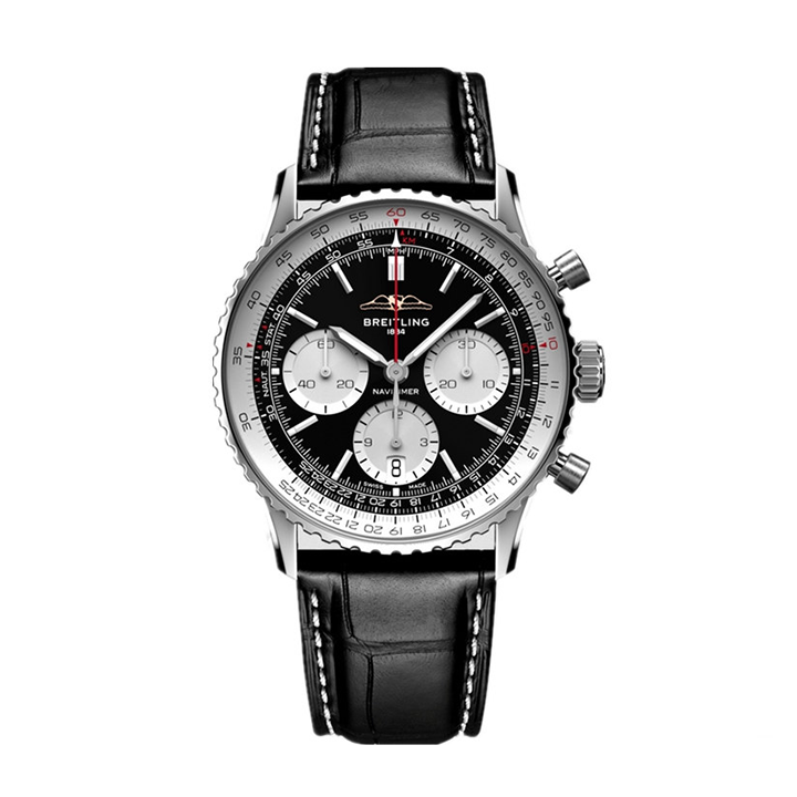 8C41E325-AF10-EB48-14D2-116940DE2668_2aa92afa-c64b-4157-9181-6baa4438ec52.png Breitling AB0137211B1P1 Navitimer B01 Black Dial - Νew - Image 1