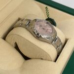 Rolex Datejust m278344-0021/0022 Pink Dial 31mm Domed Diamond Oyster Watch - Image 4