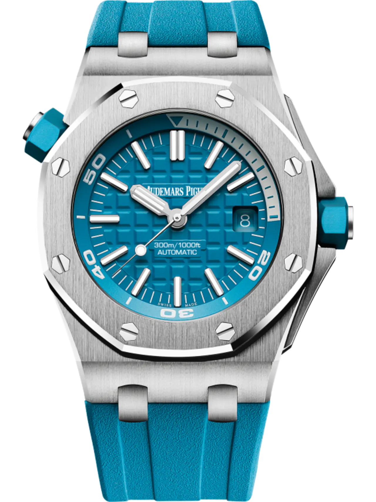 8D4F4BF5-240E-73E1-125F-51A2EB3B1408.png Audemars Piguet Offshore Diver Turquoise Blue Dial 42mm 15710ST.OO.A032CA.01 - Image 1
