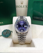 Rolex  Datejust 36mm 126234 Datejust Aubergine Purple Diamond Roman Oyster Stainless Steel - Image 10