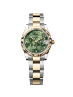 Rolex Datejust m278273-0031/0032 31mm Olive Green Floral Motif Dial Stainless Steel and Yellow Gold Oyster Watch