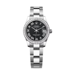 Rolex Datejust m278384RBR Bright Black 31mm Dial Oyster Watch