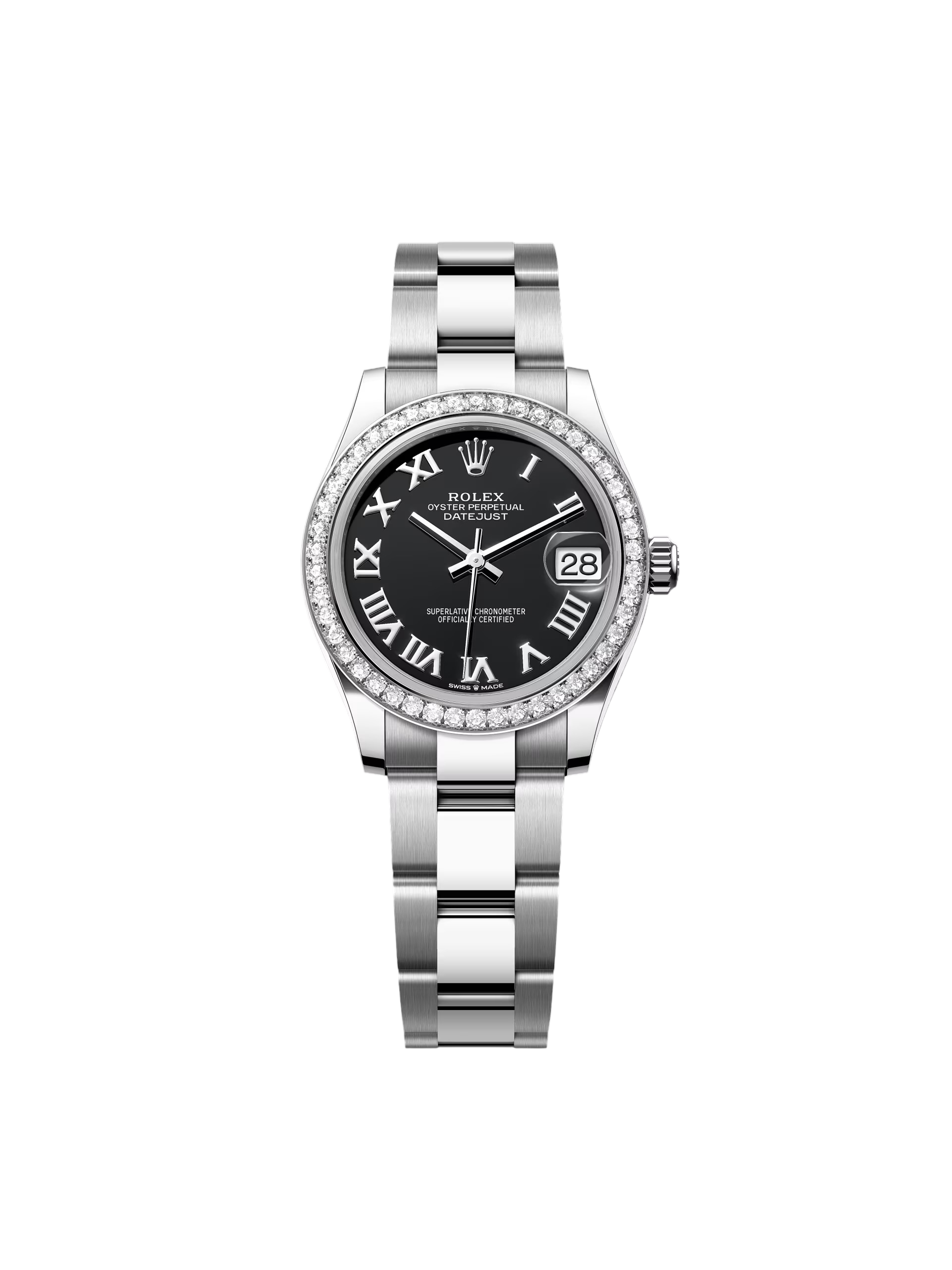 8DBA2E27-E054-45ED-1334-4A3F32A49710.png Rolex Datejust m278384RBR Bright Black 31mm Dial Oyster Watch - Image 1