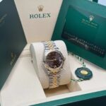 Rolex Datejust m278273-0017/0018 31mm Dark Grey Dial Stainless Steel and Yellow Gold Oyster Watch - Image 4