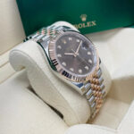 Rolex Datejust 41mm 126331 Datejust Chocolate Diamond Oyster Steel and Everose Gold Watch - Image 10