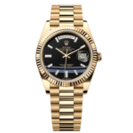 Rolex Yellow Gold President Day Date 40mm Onyx Diamond Dial - 228238