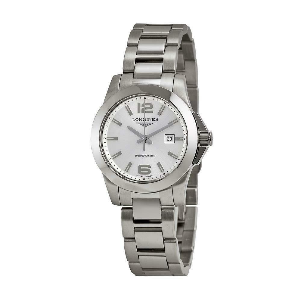 8F8001CE-AB8E-CCD8-2151-78A5D99ECD3C.jpg Longines Women's L32774766 Conquest Stainless Steel Watch - Image 1