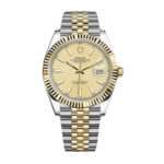 Rolex  Datejust 41mm Swiss Replica Watch | Two Tone Jubilee Bracele Champagne Fluted Dial Ref 126333