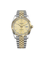 Rolex  Datejust 41mm Swiss Replica Watch | Two Tone Jubilee Bracele Champagne Fluted Dial Ref 126333