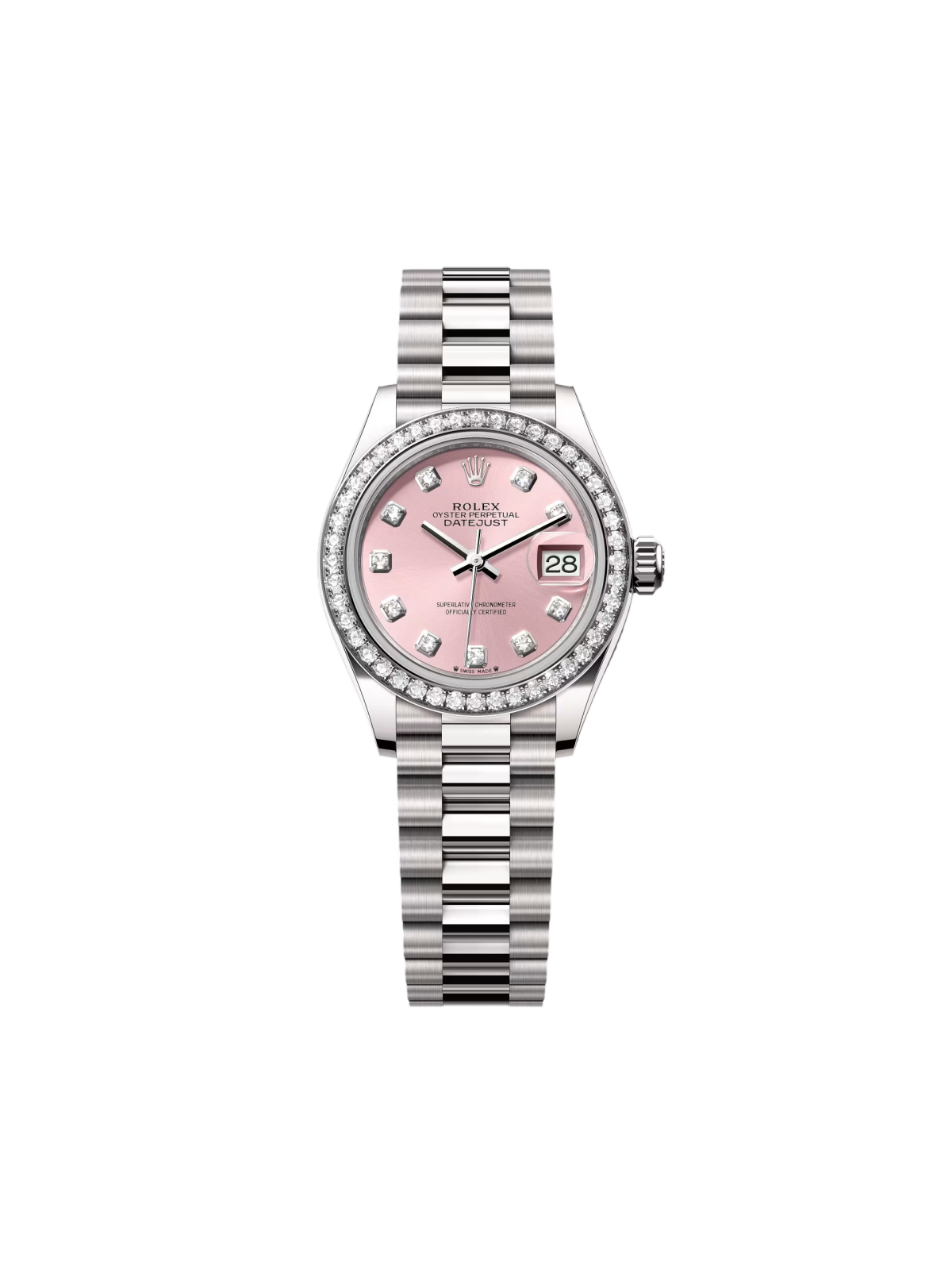 8FA6E71D-3FF5-CC28-6797-F1C59A6EFE24.png Rolex Lady-Datejust 28mm 279139RBR-0005 Pink Diamond-Set Dial White Gold Bracelet - Image 1