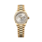 Rolex Lady-Datejust 28mm 279138RBR Silver Dial President Bracelet Watch
