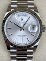 Rolex  Day-Date President 40mm Silver Diamonds Dial  228236-0002 - Image 6