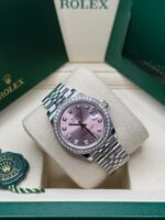 Rolex Datejust m278384RBR-0035/0036 Pink 31mm Dial Oyster Watch - Image 6