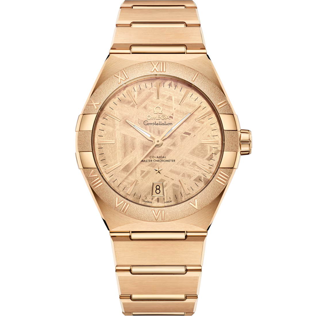 90C9D78D-4512-687D-D995-8ADC544FCDEF.avif Omega Constellation 41mm Yellow Dial Moonshine™ 18k Rose Gold Bracelet 131.50.41.21.99.001 - Image 1