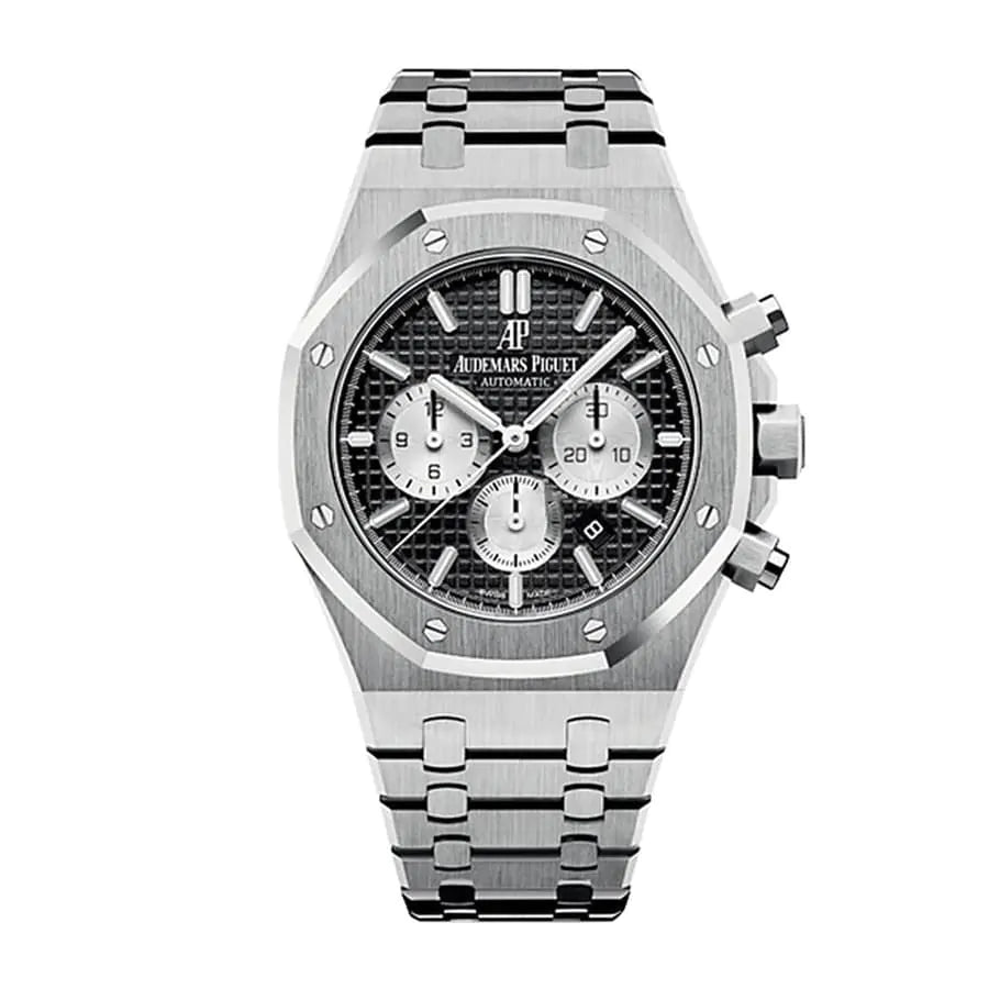 91137500-3077-D2B8-D869-F667EC22653D.jpg Audemars Piguet Royal Oak Chronograph Watch-Black Dial 41mm - Image 1