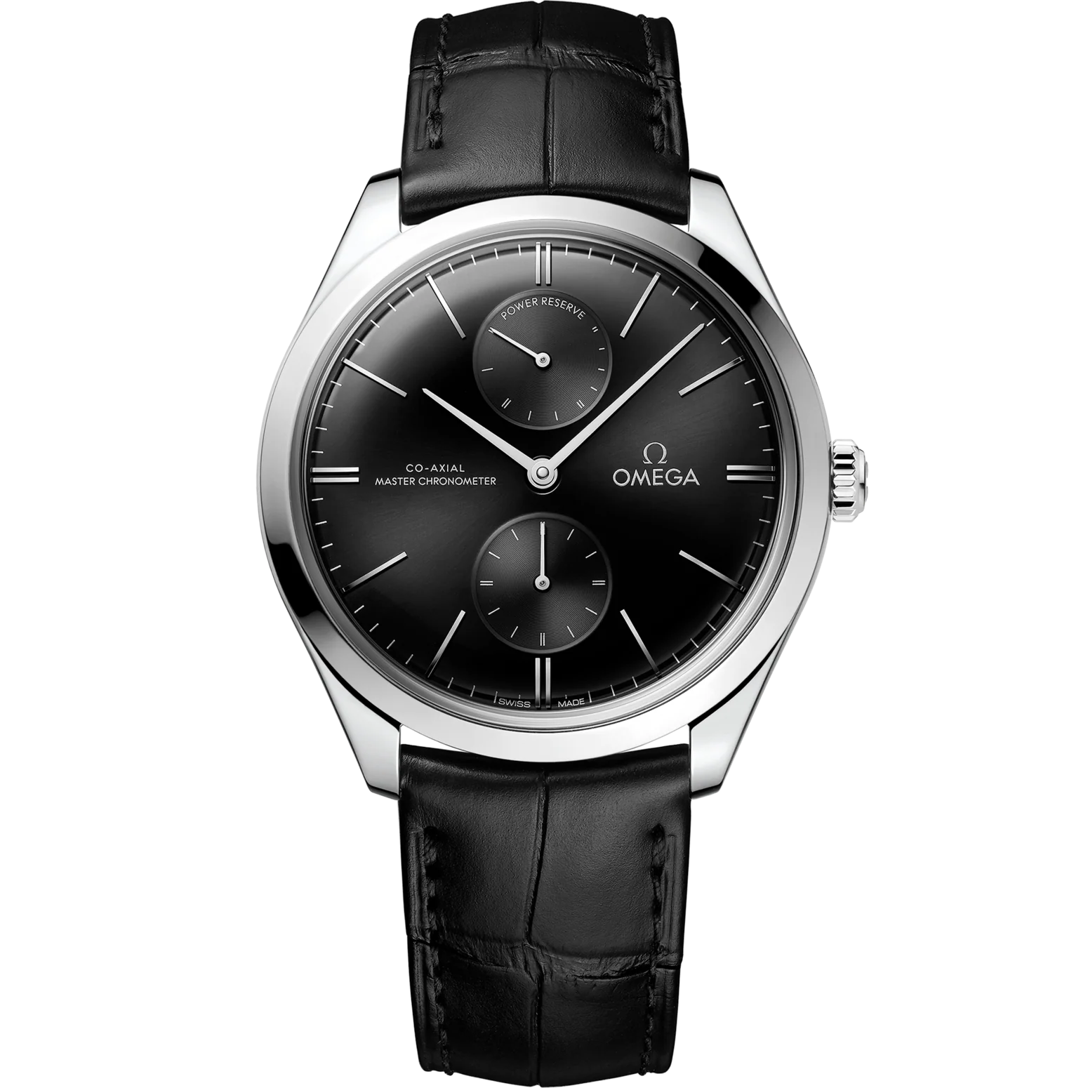 9113E684-C733-CF90-9C1E-C6E0C5881F53.png Omega De Ville Trésor 40mm Black Dial Stainless Steel Strap 435.13.40.22.01.001 - Image 1