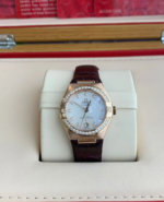 Omega Constellation Ladies' Selection 29mm yellow gold on leather strap 131.58.29.20.55.001 - Image 2