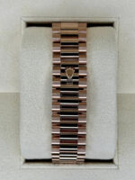 Rolex Day-Date President 40mm Everose Gold Mother of Pearl Diamond Baguette Dial - 228235 - Image 6
