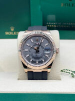 Rolex  Sky-Dweller 42mm Rose Gold Slate Dial Oysterflex - 336235 - Image 2