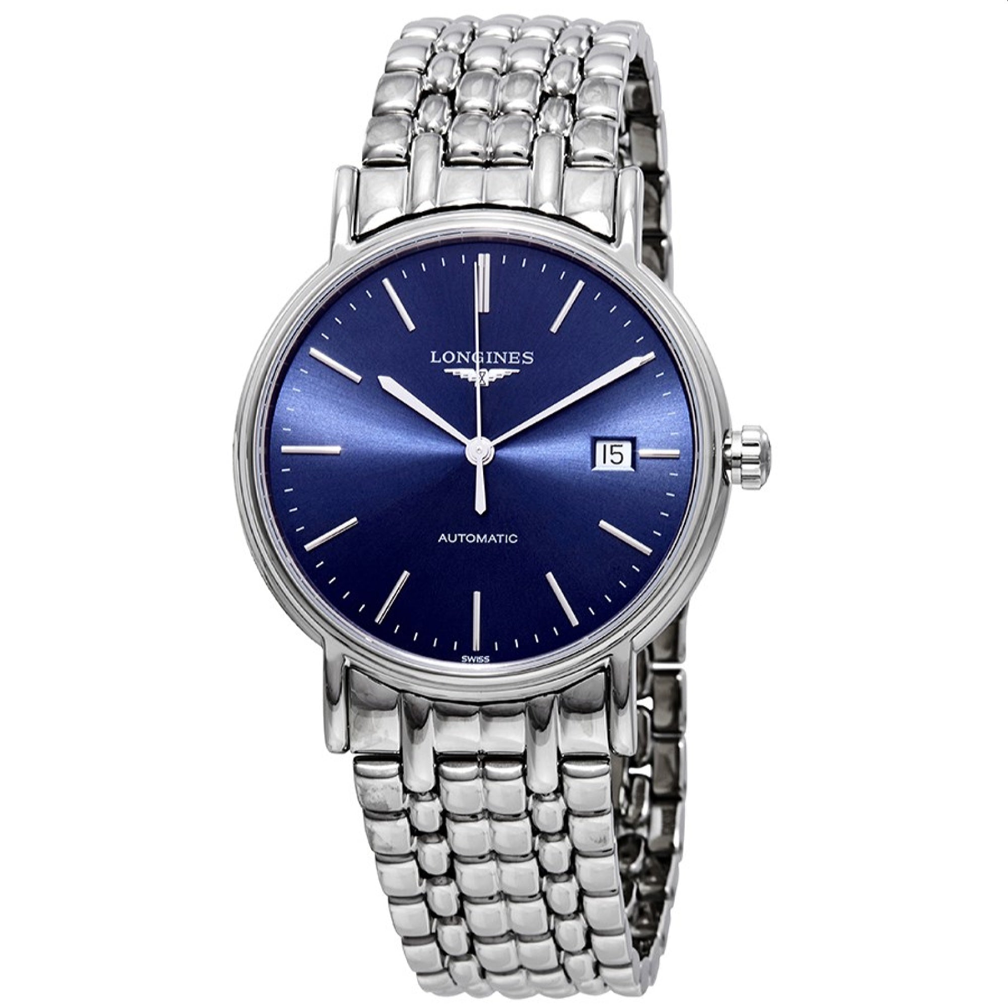 91CEB3B1-22D1-1B96-B602-C2805E6582DE.jpg Longines Men's L4.921.4.92.6 Presence Stainless Steel Watch - Image 1