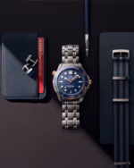 Omega Seamaster Diver 300M 42mm Blue Dial Stainless Steel and Sedna™ 18k Rose Gold Bracelet 210.20.42.20.03.002 - Image 3