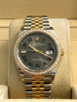 Rolex  Datejust 36mm 126283 Wimbledon Slate Dial Jubilee Bracelet Watch - Image 3