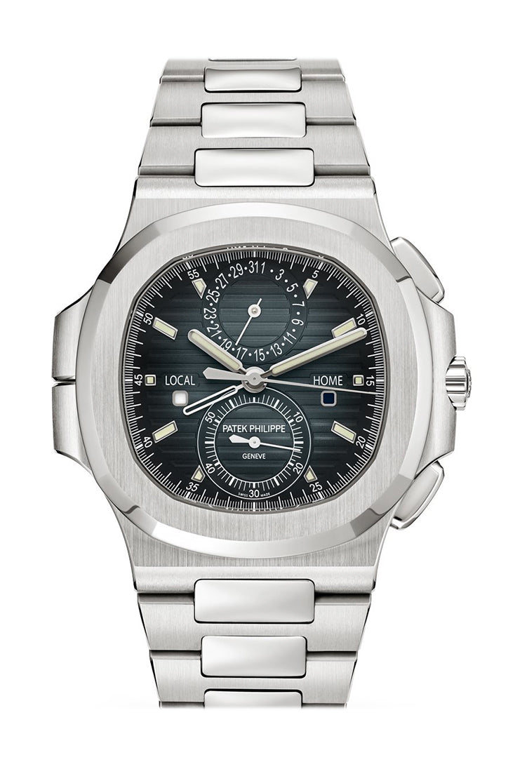 92BE4156-BEFD-5669-1707-581F7F7028DC.jpg Patek Philippe Nautilus Travel Time Chronograph Dual Time 5990/1A-011 5990/1A - Image 1