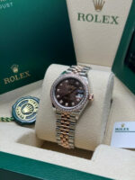 Rolex Lady-Datejust 28mm 279381RBR Chocolate Diamond Dial Oyster Bracelet - Image 10