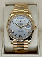 Rolex  Day-Date President 40mm Yellow Gold Silver Roman Dial - 228238 - Image 2