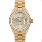 Rolex Lady-Datejust 28mm 279138RBR Champagne Diamond Dial and Diamond Bezel Yellow Gold Bracelet - Image 5
