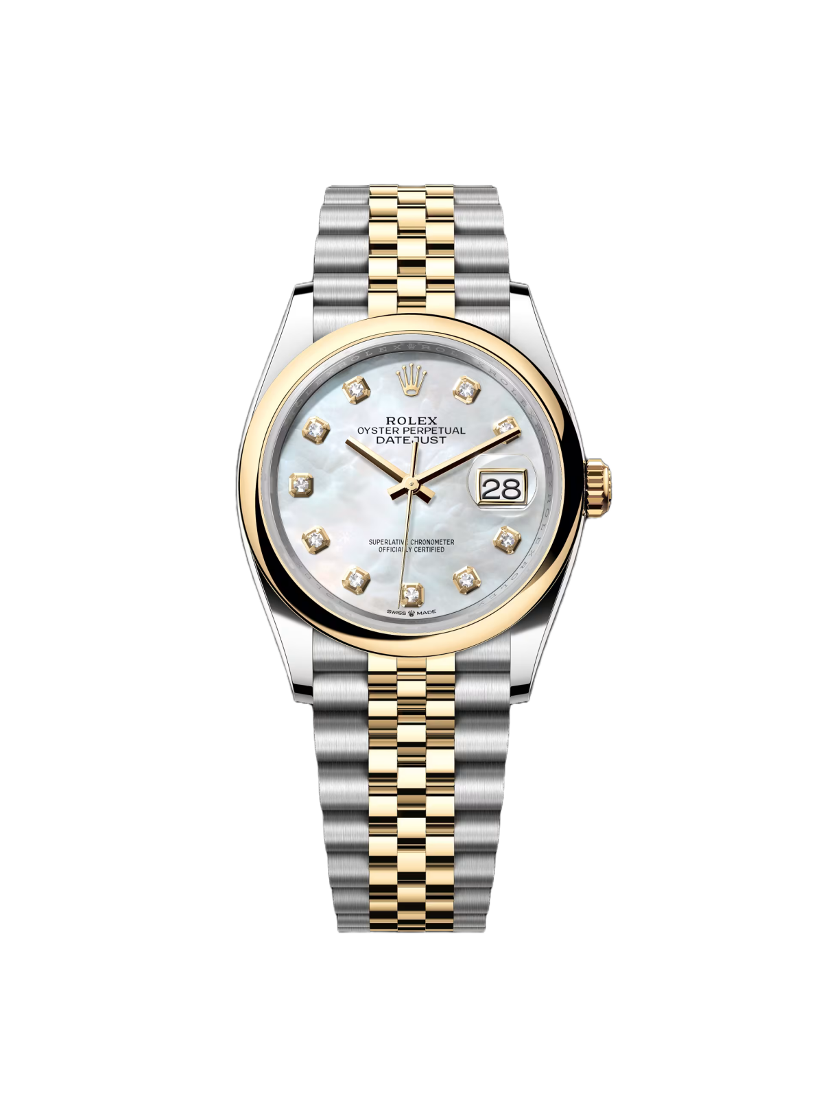 945260F5-F983-3F6E-9E0E-936F158F1B43.png Rolex Datejust 126203 Mother-of-Pearl Diamond Dial 36mm Domed Bezel - Image 1