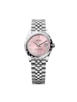 Rolex Datejust m278344-0021/0022 Pink Dial 31mm Domed Diamond Oyster Watch - Image 2