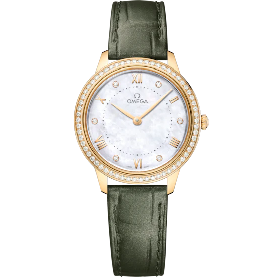 946A5E78-292B-888B-BD88-1E5EACB4E8CE.png Omega De Ville Prestige 30mm White Dial with Diamonds 18k Yellow Gold Strap 434.58.30.60.55.002 - Image 1