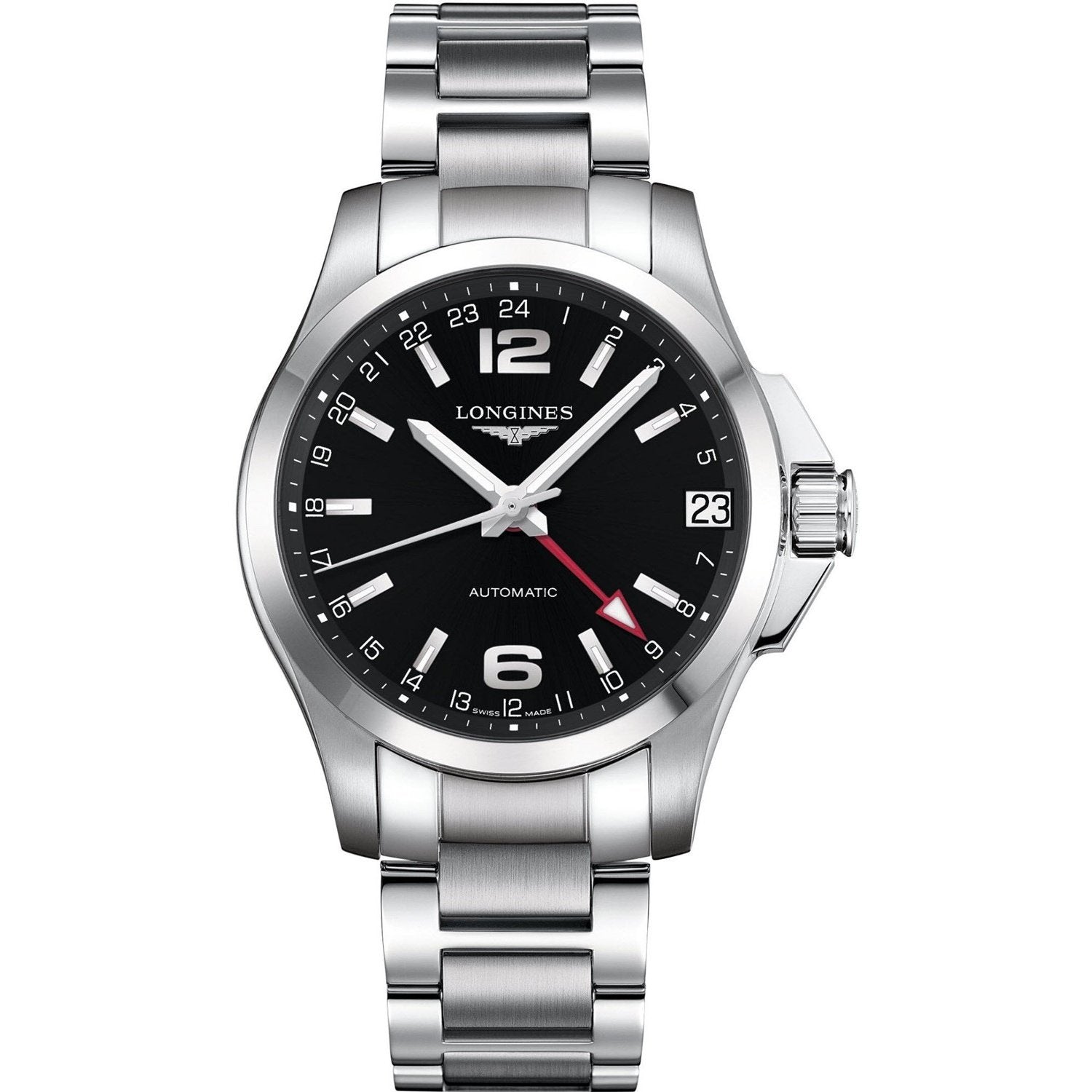 9584D95D-288F-28D8-9CE4-AE73CD16338F.jpg Longines Men's L3.687.4.56.6 Conquest Stainless Steel Watch - Image 1