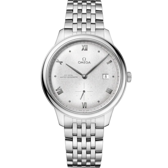 96022F41-120D-4901-822C-1EED69FE147E.png Omega De Ville Prestige 41mm Silver Dial Stainless Steel Bracelet 434.10.41.20.02.001 - Image 1